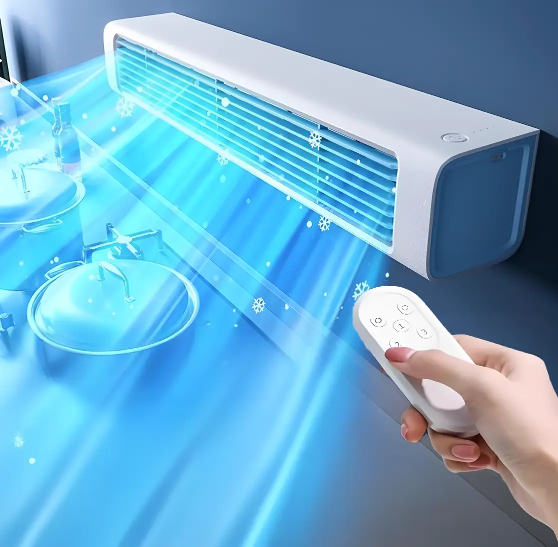 BriseMax avec ses bouches oscillantes diffusant une brise constante
